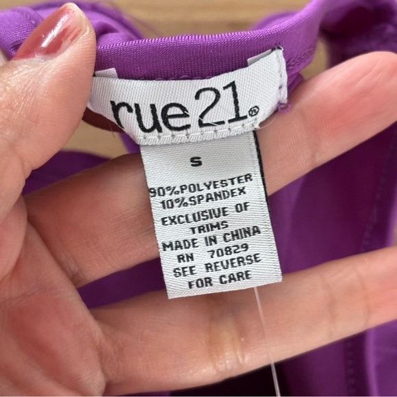 Rue21 Vibrant Purple Tank with Silver Fringe - Picture 8 of 8